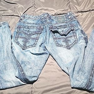 Mens Rock Revival Jeans. 34x34